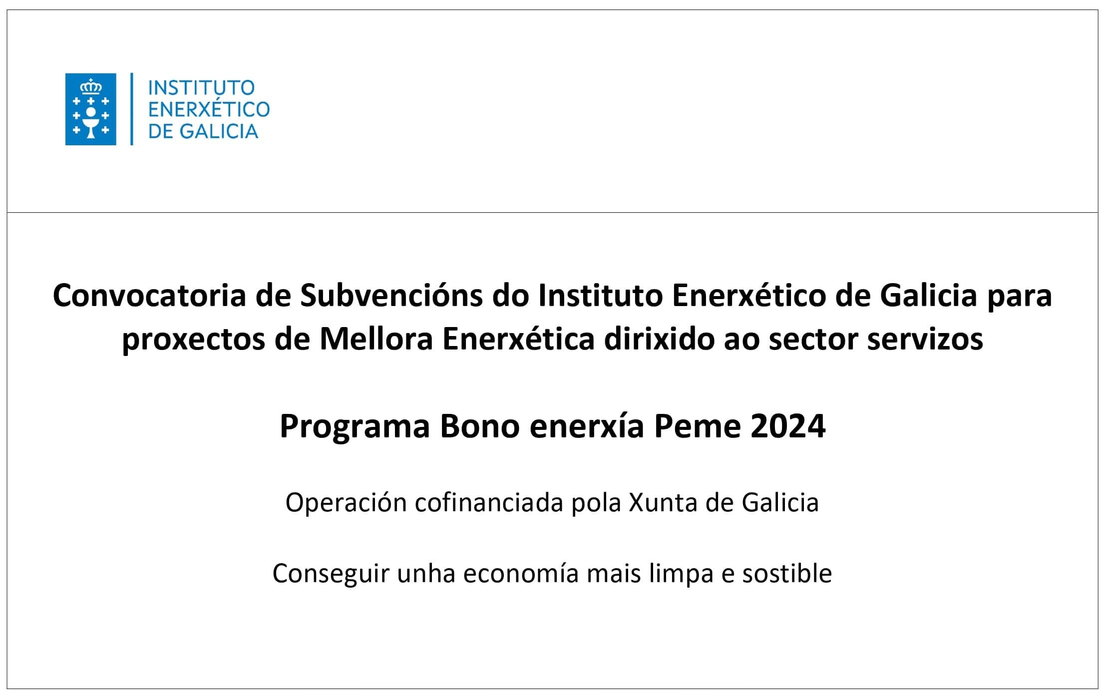 Subvención Bono Enerxia Peme